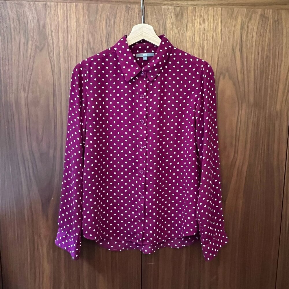 Uniqlo Polka Dot Button Up